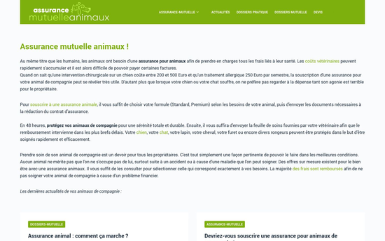 capture écran du site http://www.assurance-mutuelle-animaux.com/