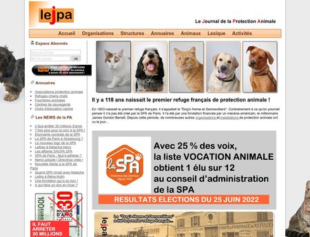 capture écran du site http://www.lejpa.com/
