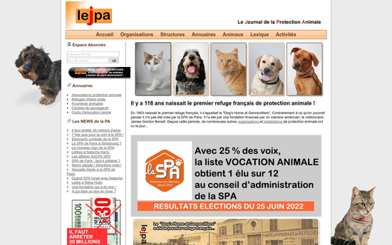 capture écran du site http://www.lejpa.com/